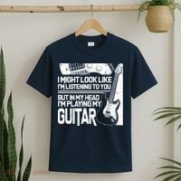 In My Head I'm Playing My Guitar T-Shirt thumb 2