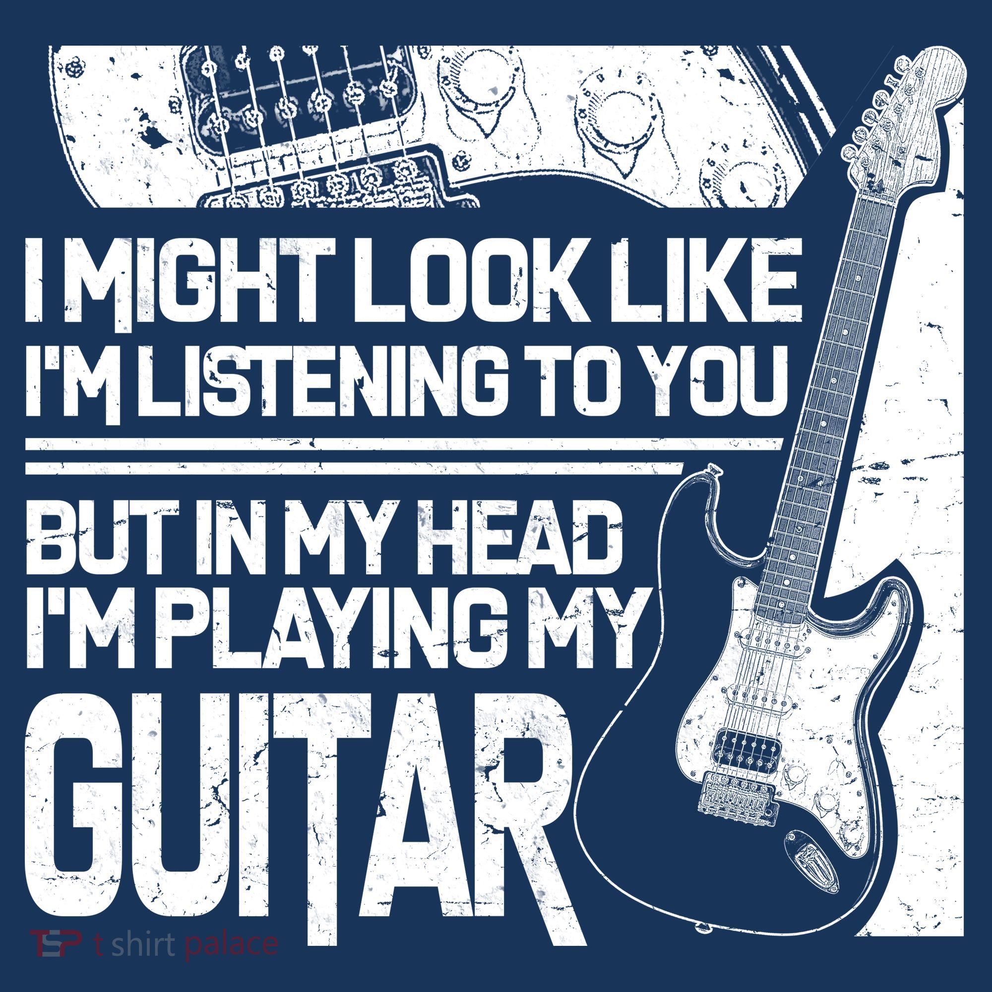 In My Head I'm Playing My Guitar Coaster
