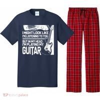 In My Head I'm Playing My Guitar Pajama Set thumb 0