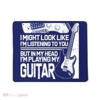 In My Head I'm Playing My Guitar Mousepad thumb 0
