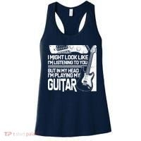 In My Head I'm Playing My Guitar Women's Tank Top thumb 0