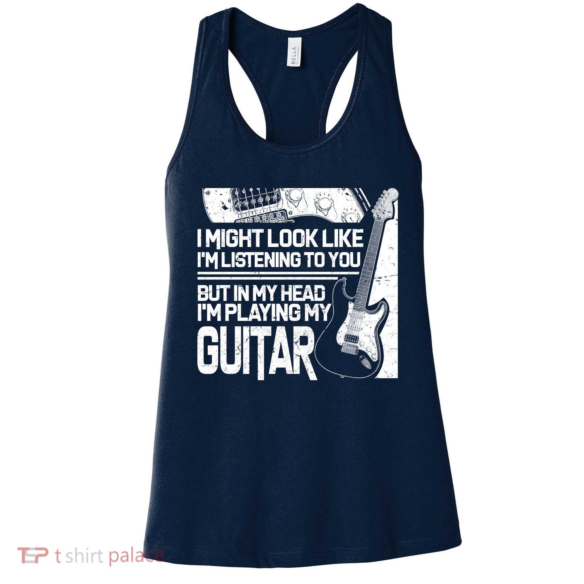 In My Head I'm Playing My Guitar Women's Tank Top