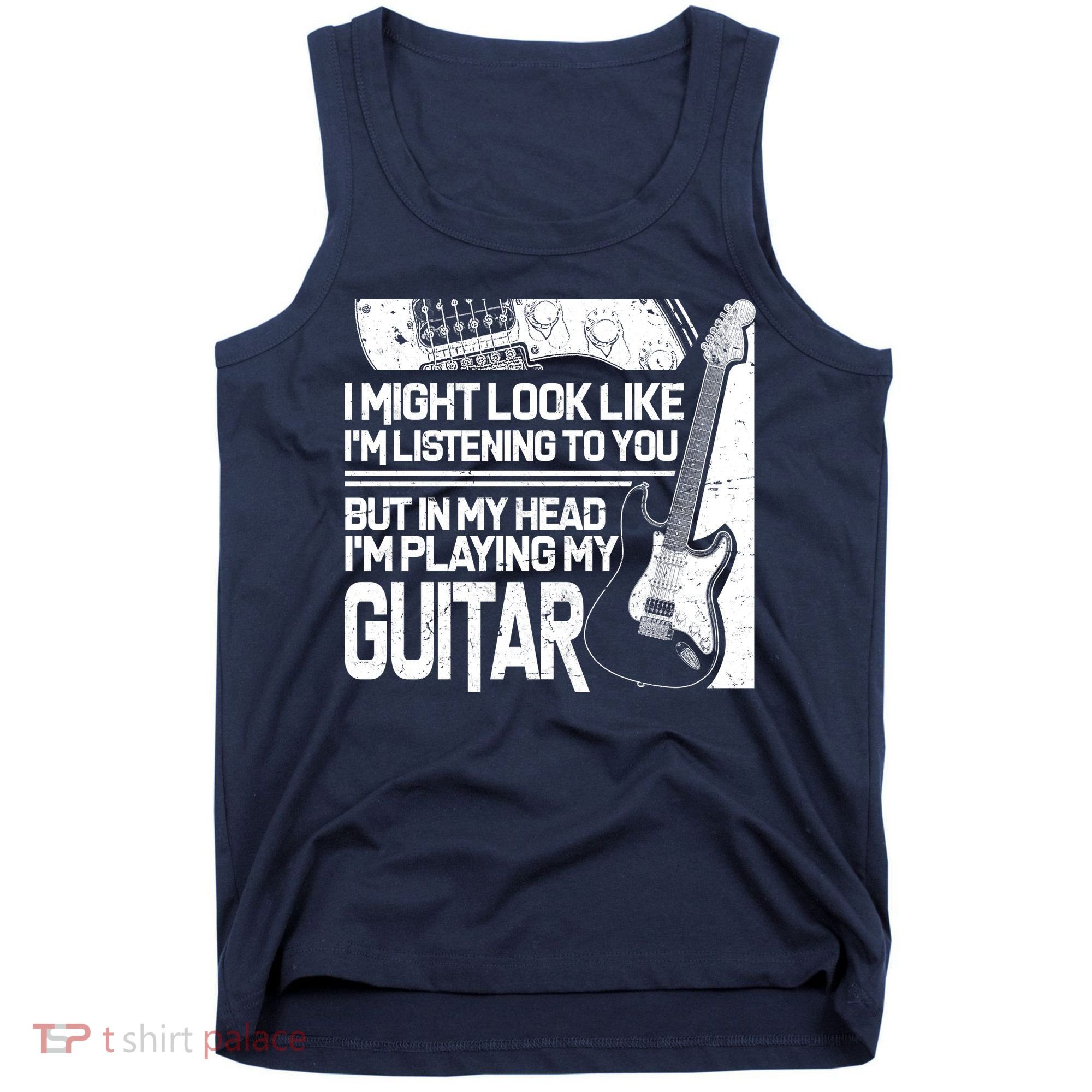 In My Head I'm Playing My Guitar Tank Top