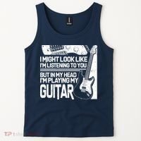 In My Head I'm Playing My Guitar Tank Top thumb 2