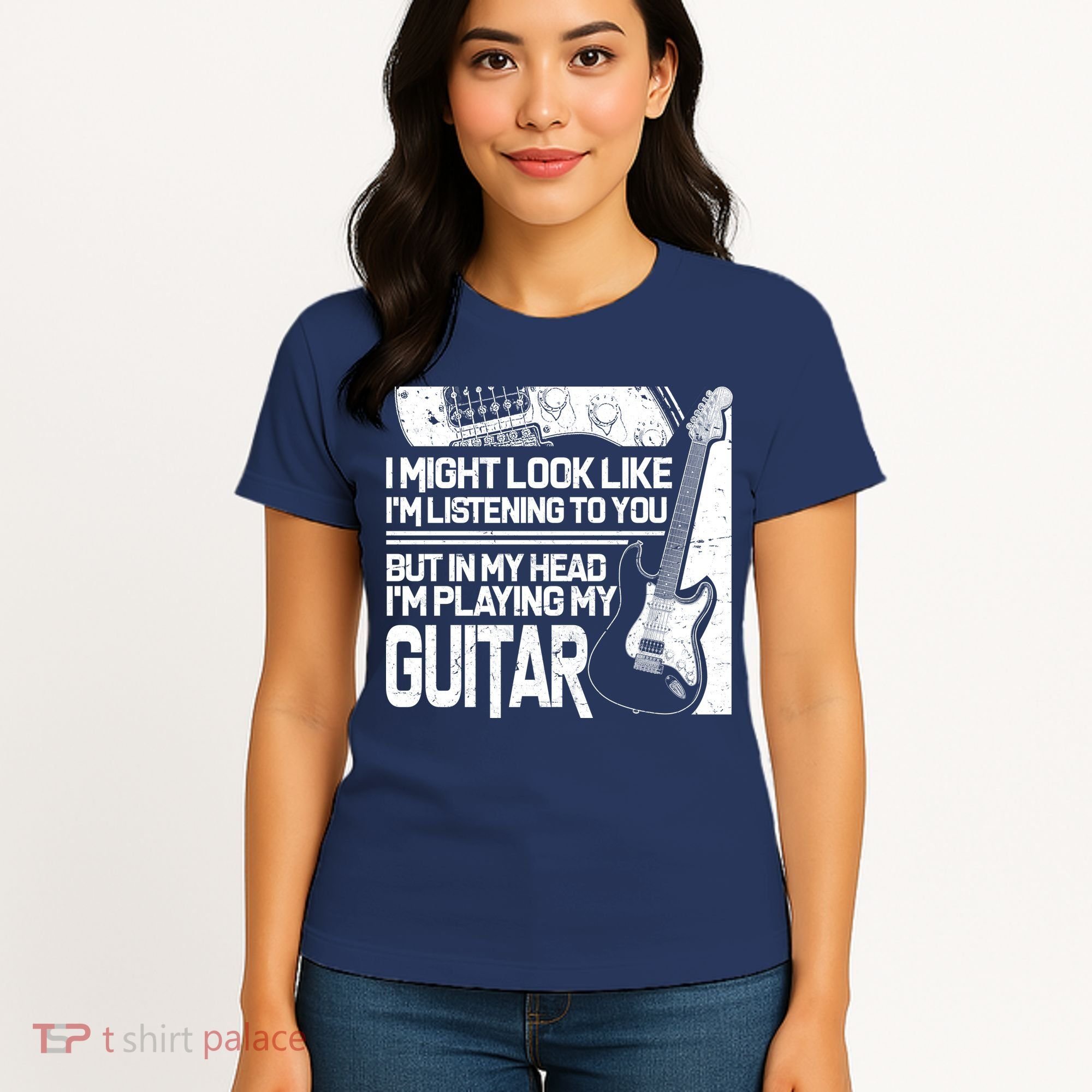 In My Head I'm Playing My Guitar Women's T-Shirt