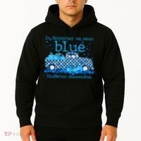 In November We Wear Blue Diabetes Awareness Hoodie thumb 2