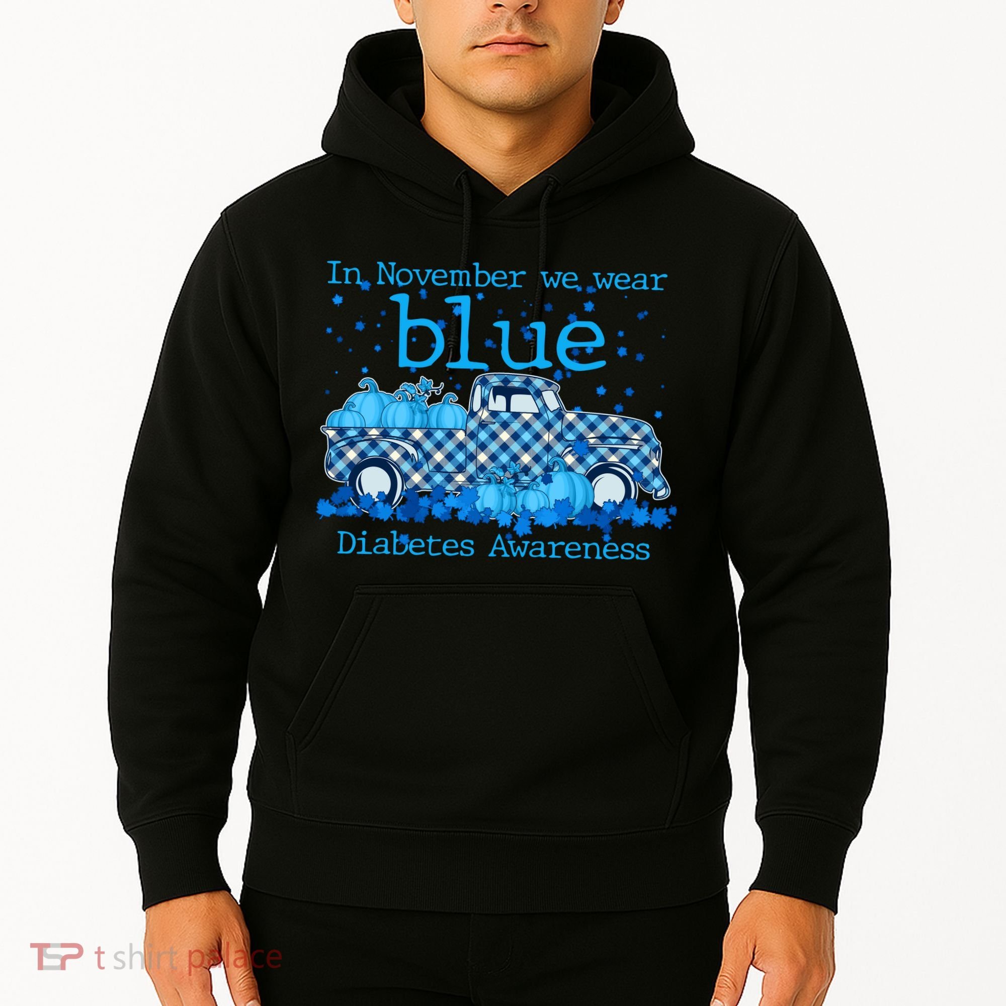 In November We Wear Blue Diabetes Awareness Hoodie
