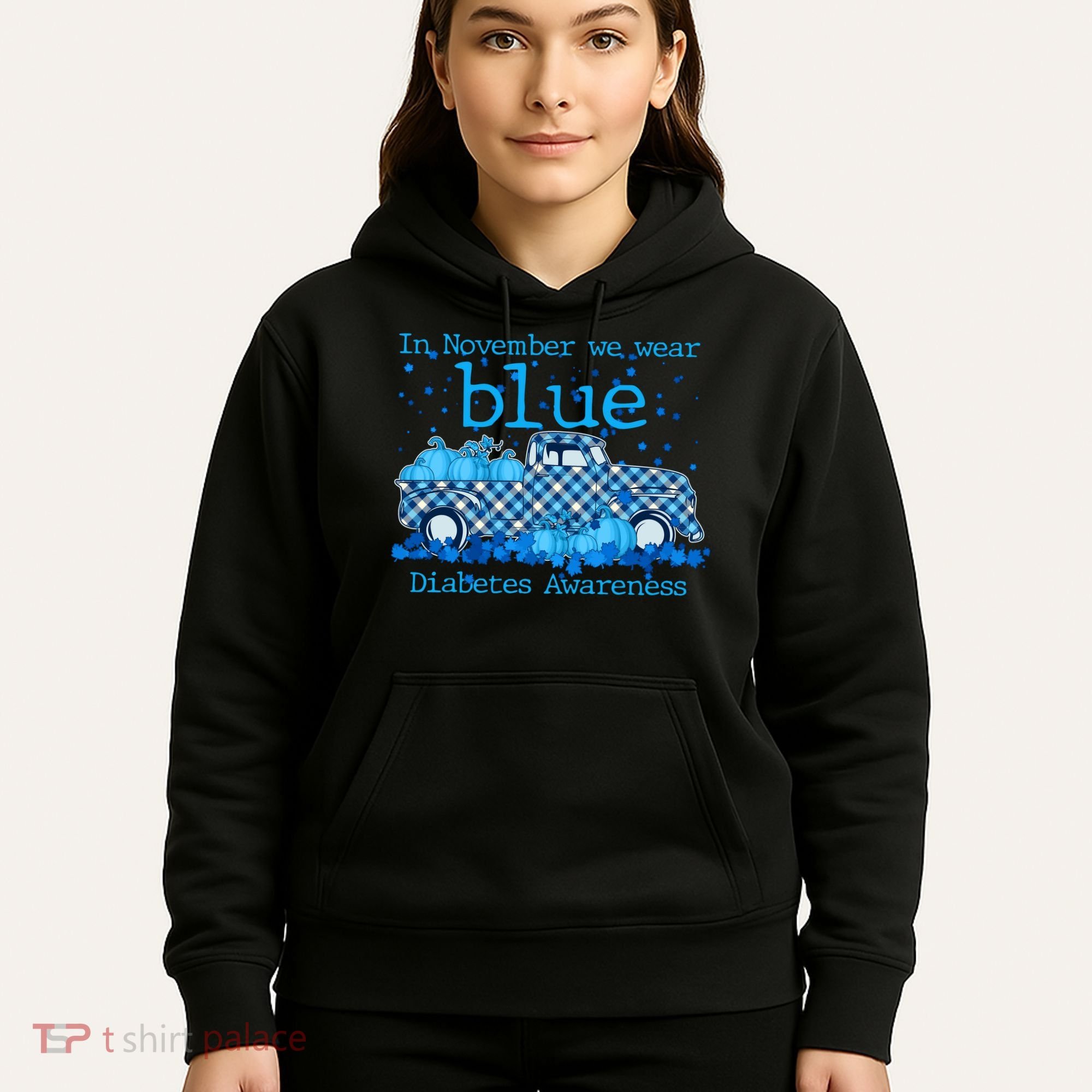 In November We Wear Blue Diabetes Awareness Hoodie