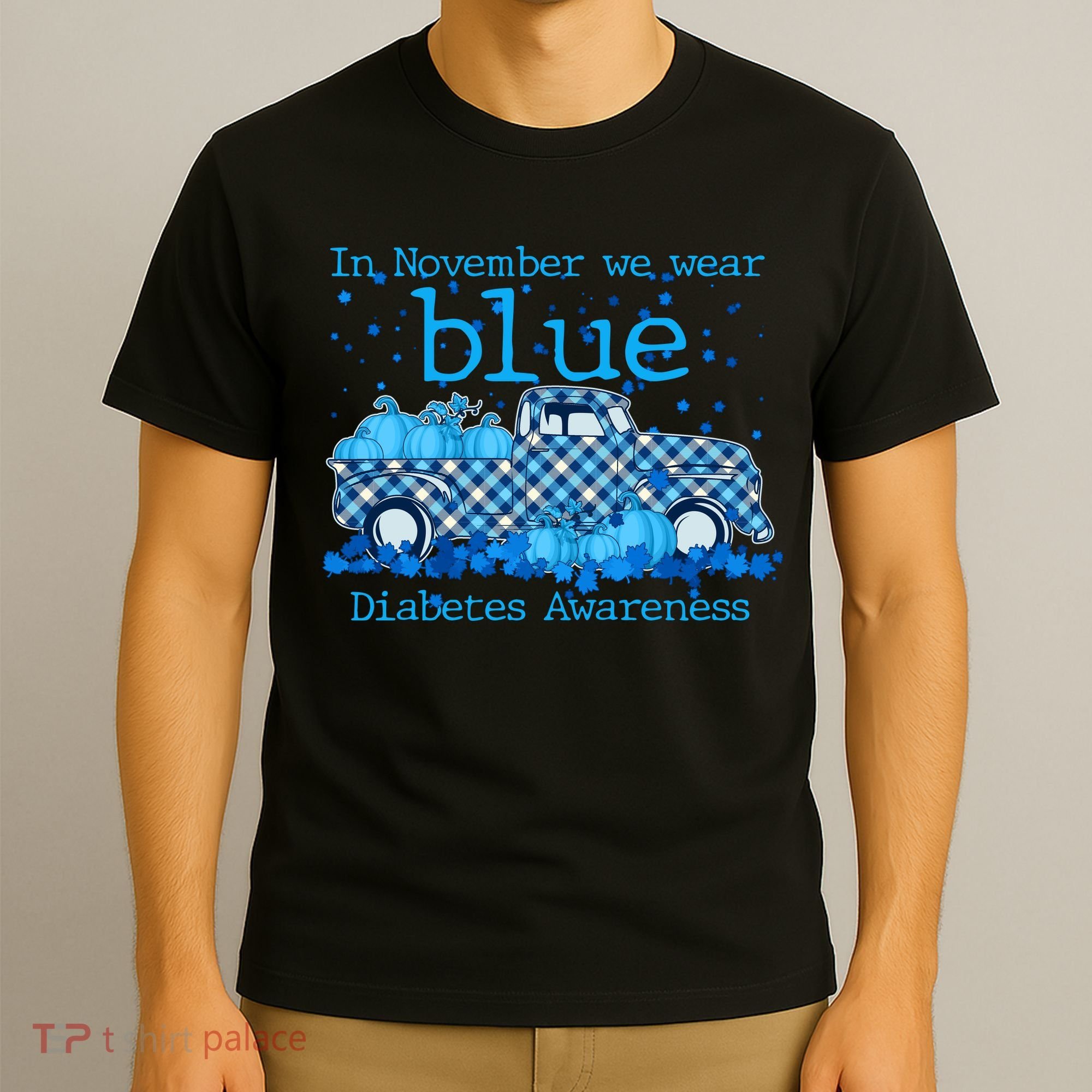 In November We Wear Blue Diabetes Awareness T-Shirt