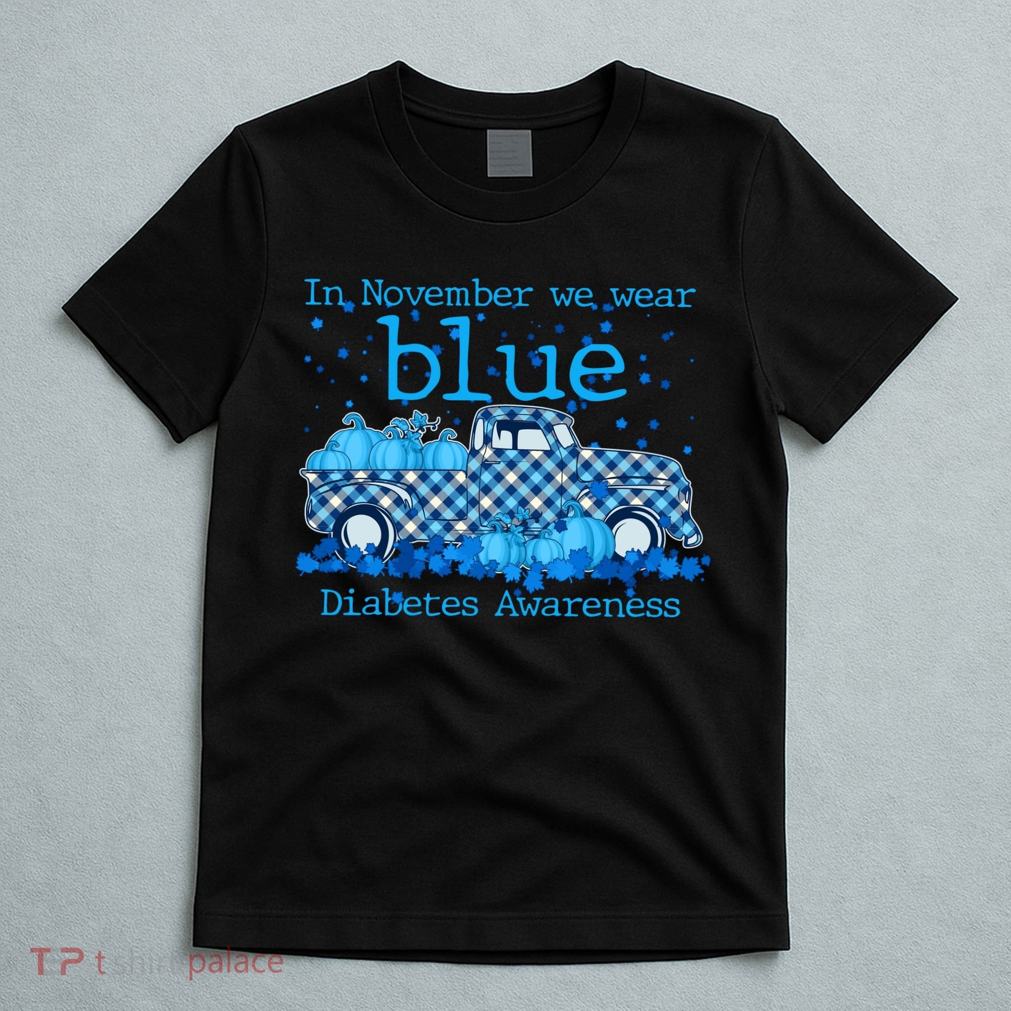 In November We Wear Blue Diabetes Awareness T-Shirt