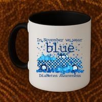 In November We Wear Blue Diabetes Awareness Coffee Mug thumb 2