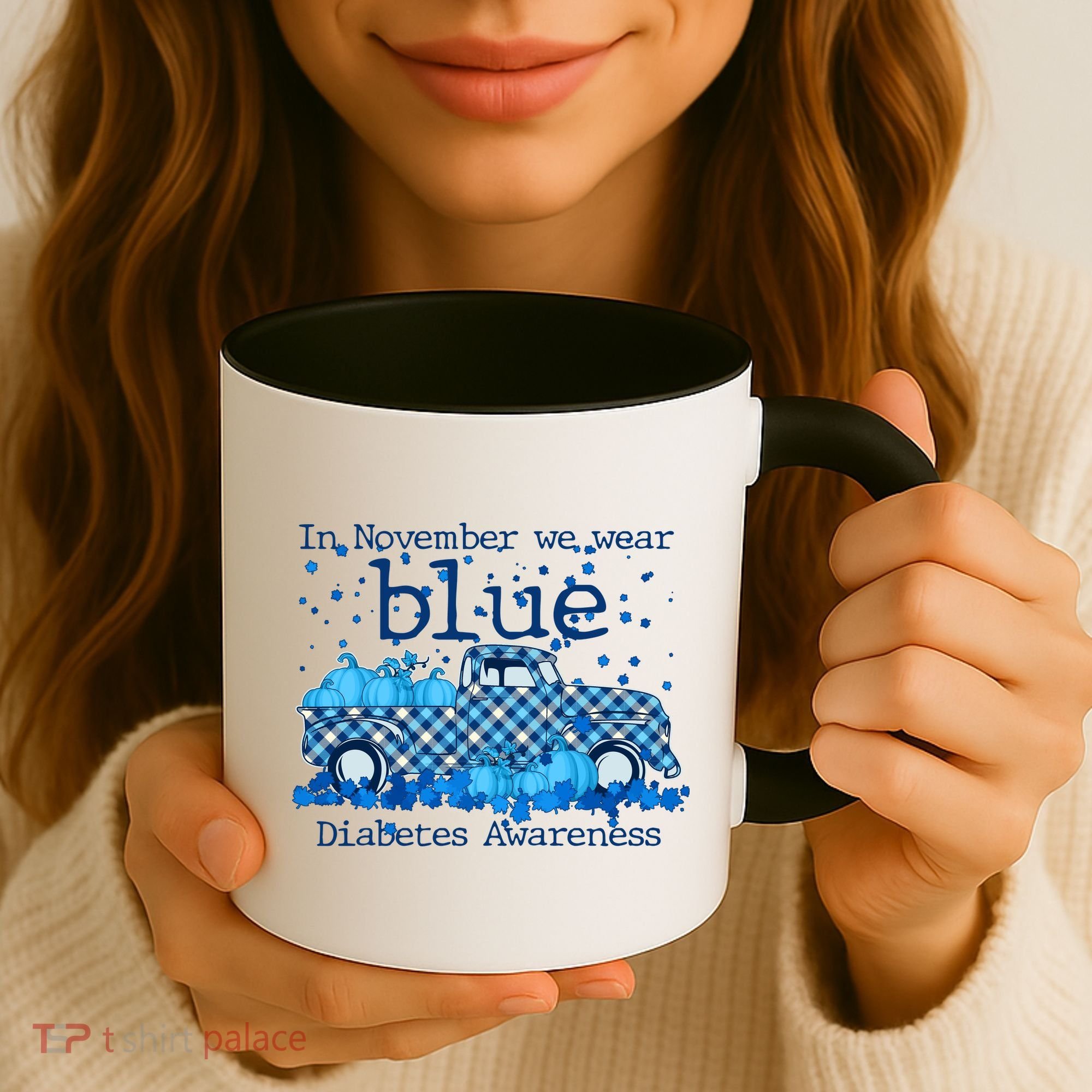 In November We Wear Blue Diabetes Awareness Coffee Mug