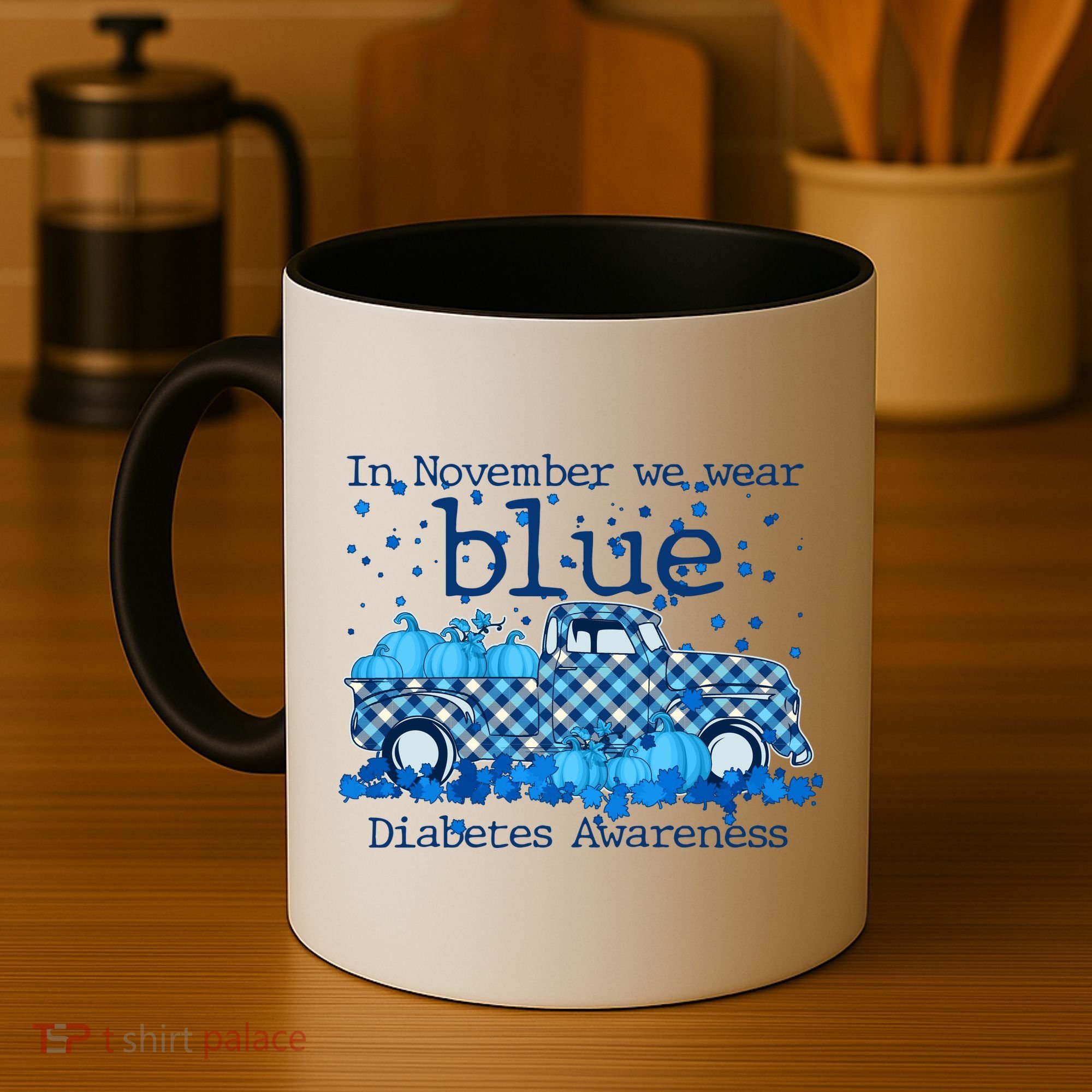 In November We Wear Blue Diabetes Awareness Coffee Mug