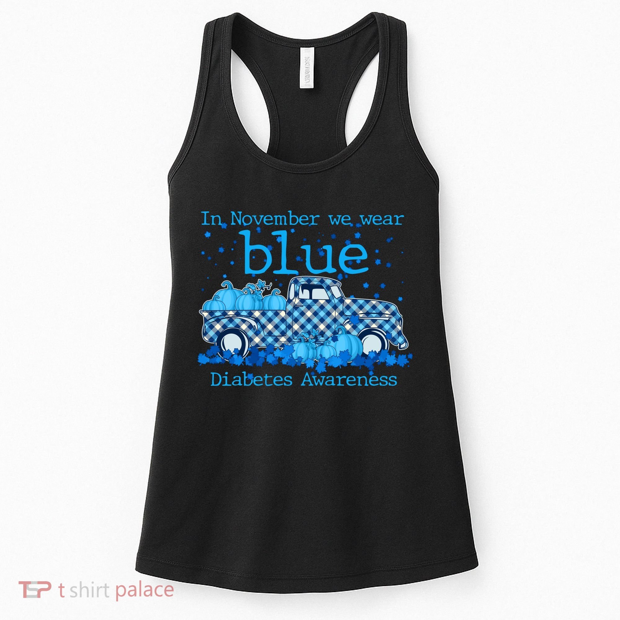 In November We Wear Blue Diabetes Awareness Women's Tank Top