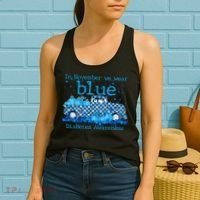 In November We Wear Blue Diabetes Awareness Women's Tank Top thumb 2