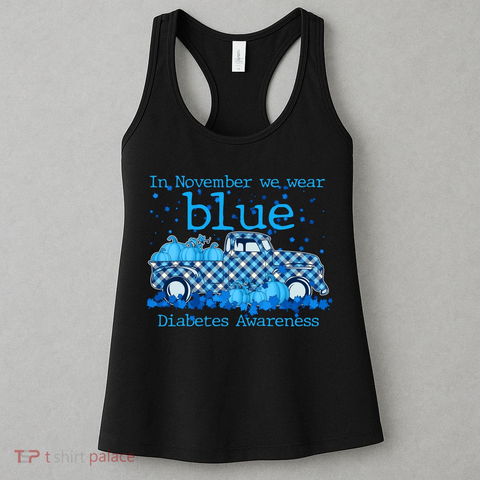 In November We Wear Blue Diabetes Awareness Women's Tank Top