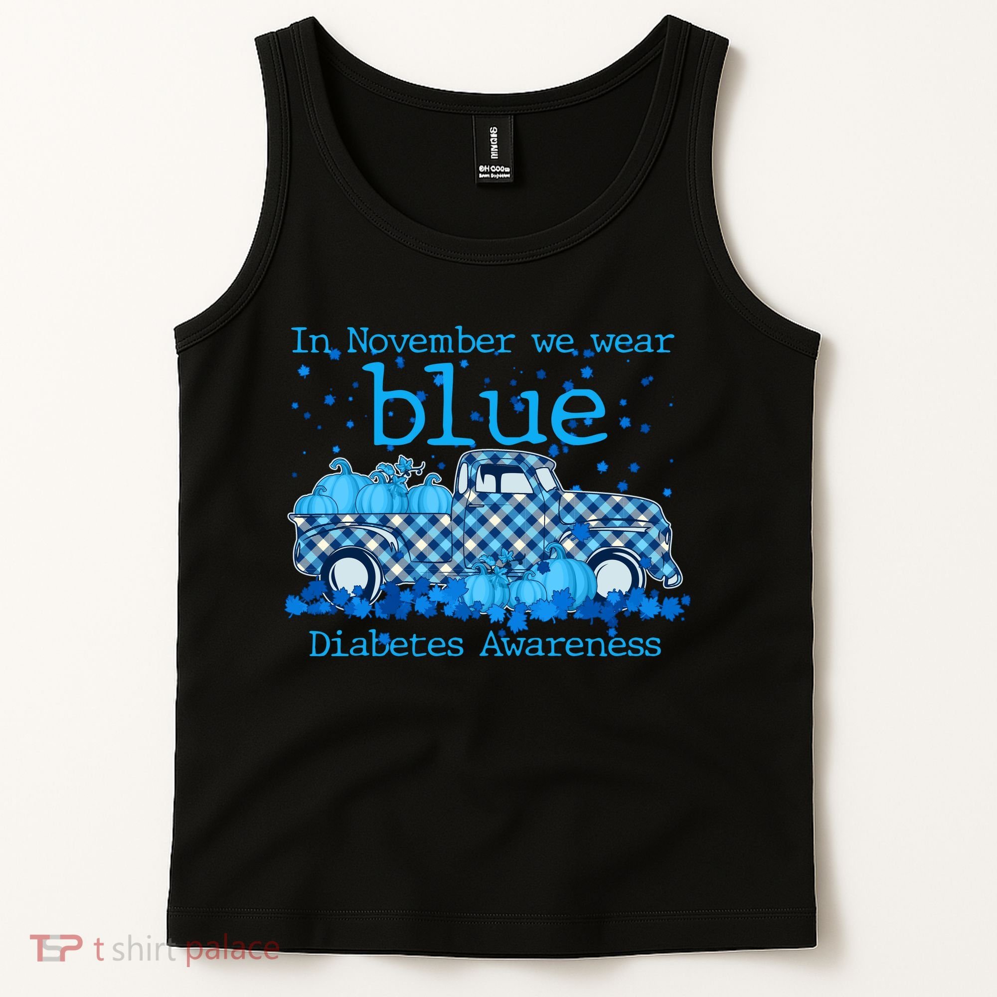 In November We Wear Blue Diabetes Awareness Tank Top