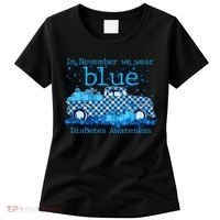 In November We Wear Blue Diabetes Awareness Women's T-Shirt thumb 0