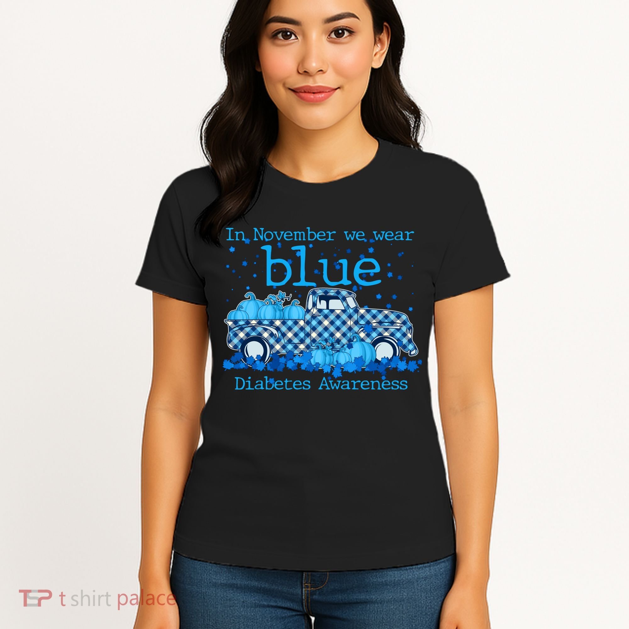 In November We Wear Blue Diabetes Awareness Women's T-Shirt