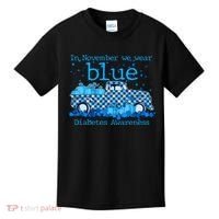In November We Wear Blue Diabetes Awareness Kids T-Shirt thumb 0