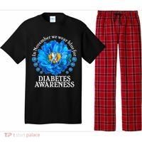 In November We Wear Blue For Diabetes Awareness Pajama Set thumb 0