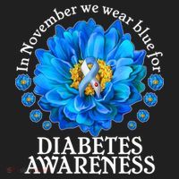 In November We Wear Blue For Diabetes Awareness Hat thumb 2