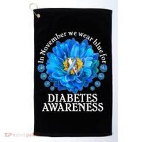 In November We Wear Blue For Diabetes Awareness Golf Towel thumb 0