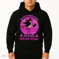 In October Even Witches Wear Pink Hoodie thumb 2