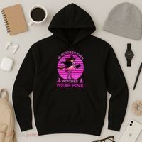 In October Even Witches Wear Pink Hoodie thumb 3