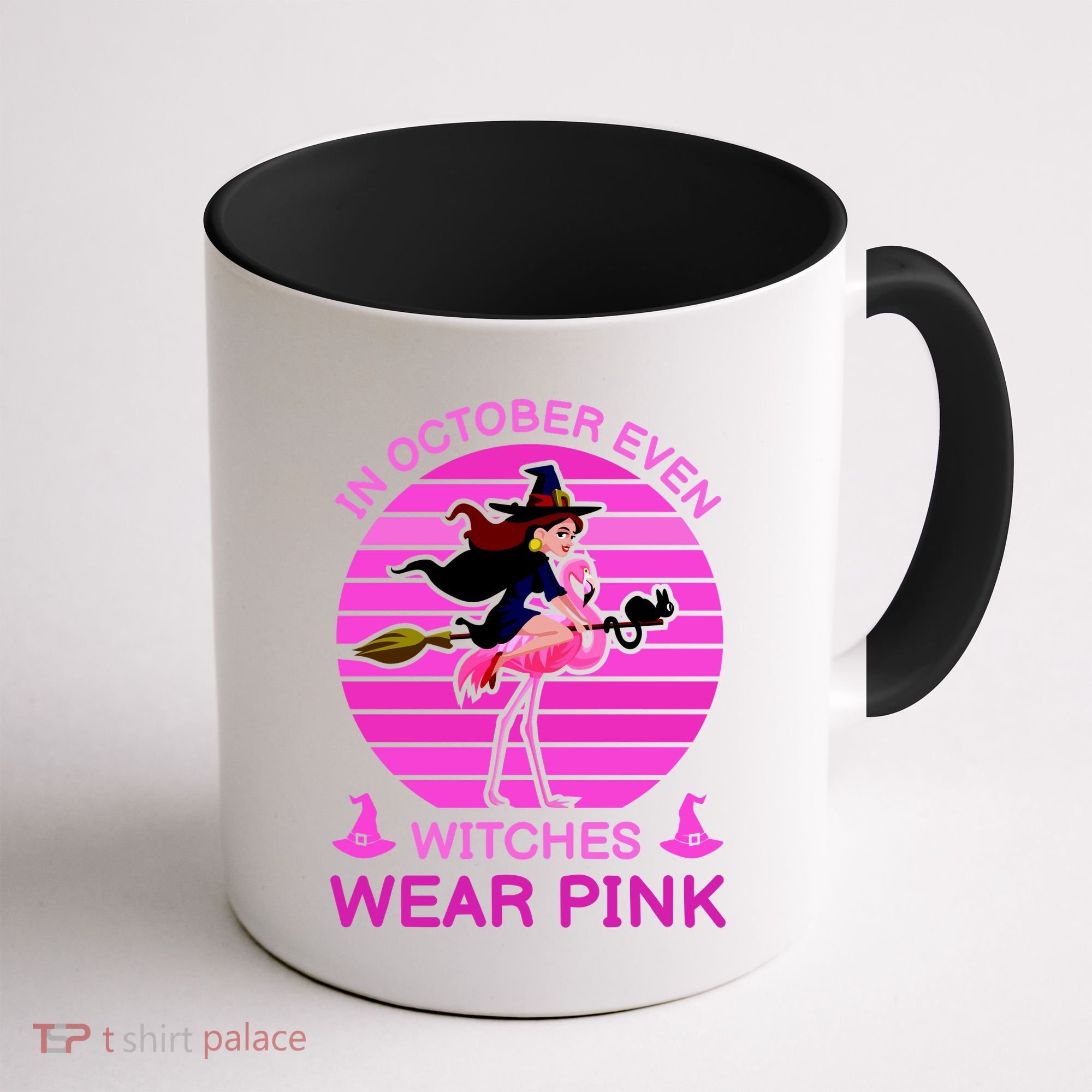In October Even Witches Wear Pink Coffee Mug