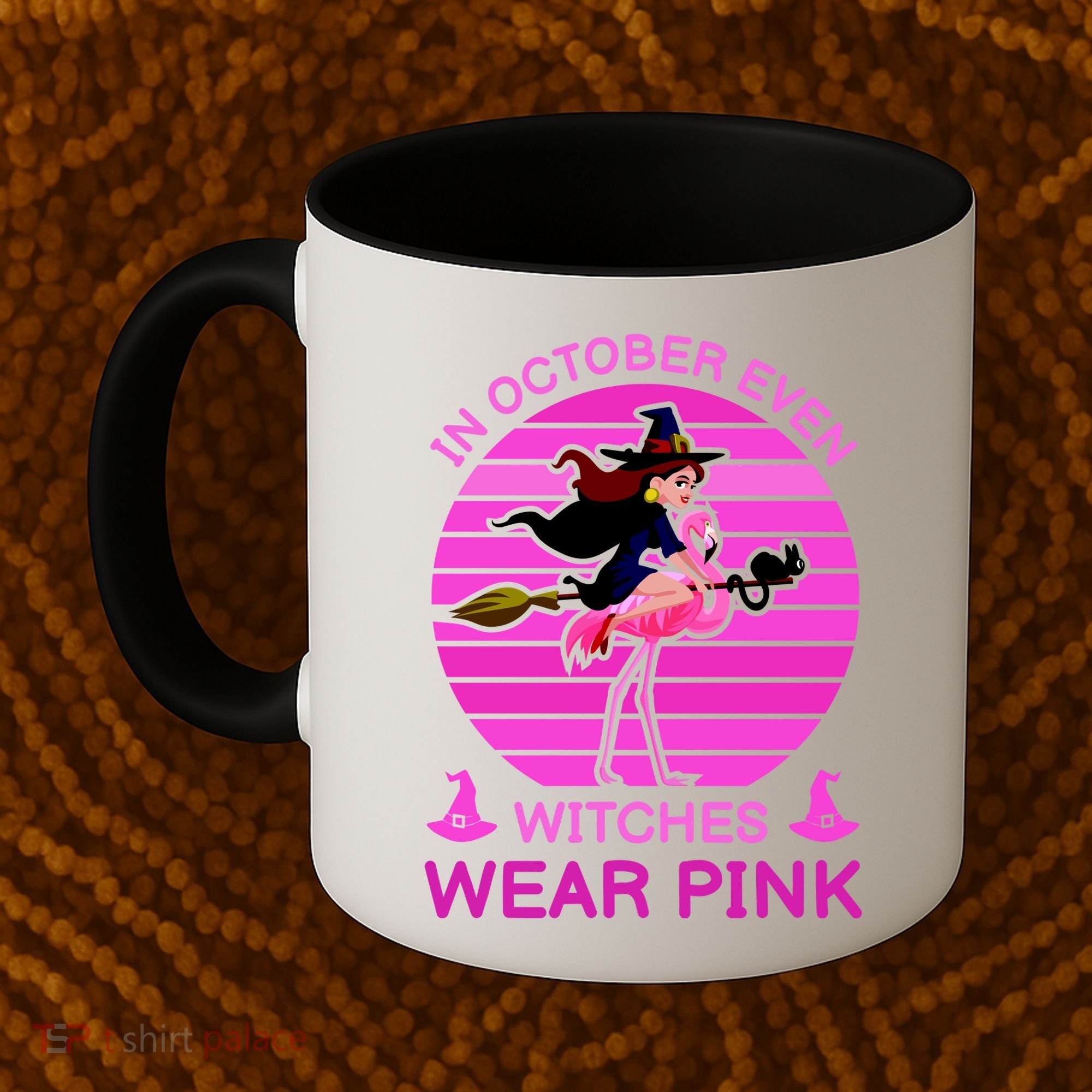 In October Even Witches Wear Pink Coffee Mug