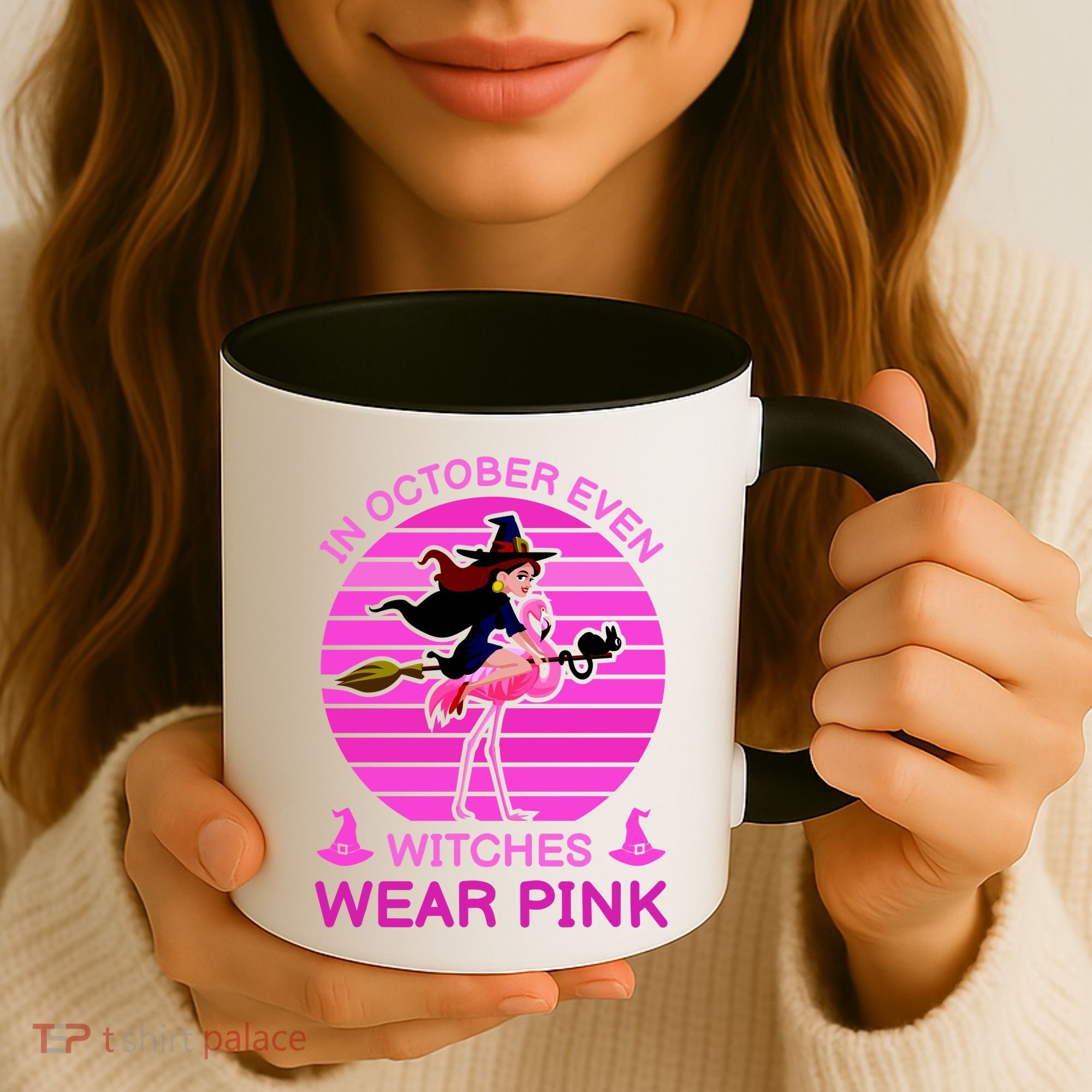 In October Even Witches Wear Pink Coffee Mug