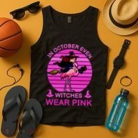 In October Even Witches Wear Pink Tank Top thumb 4