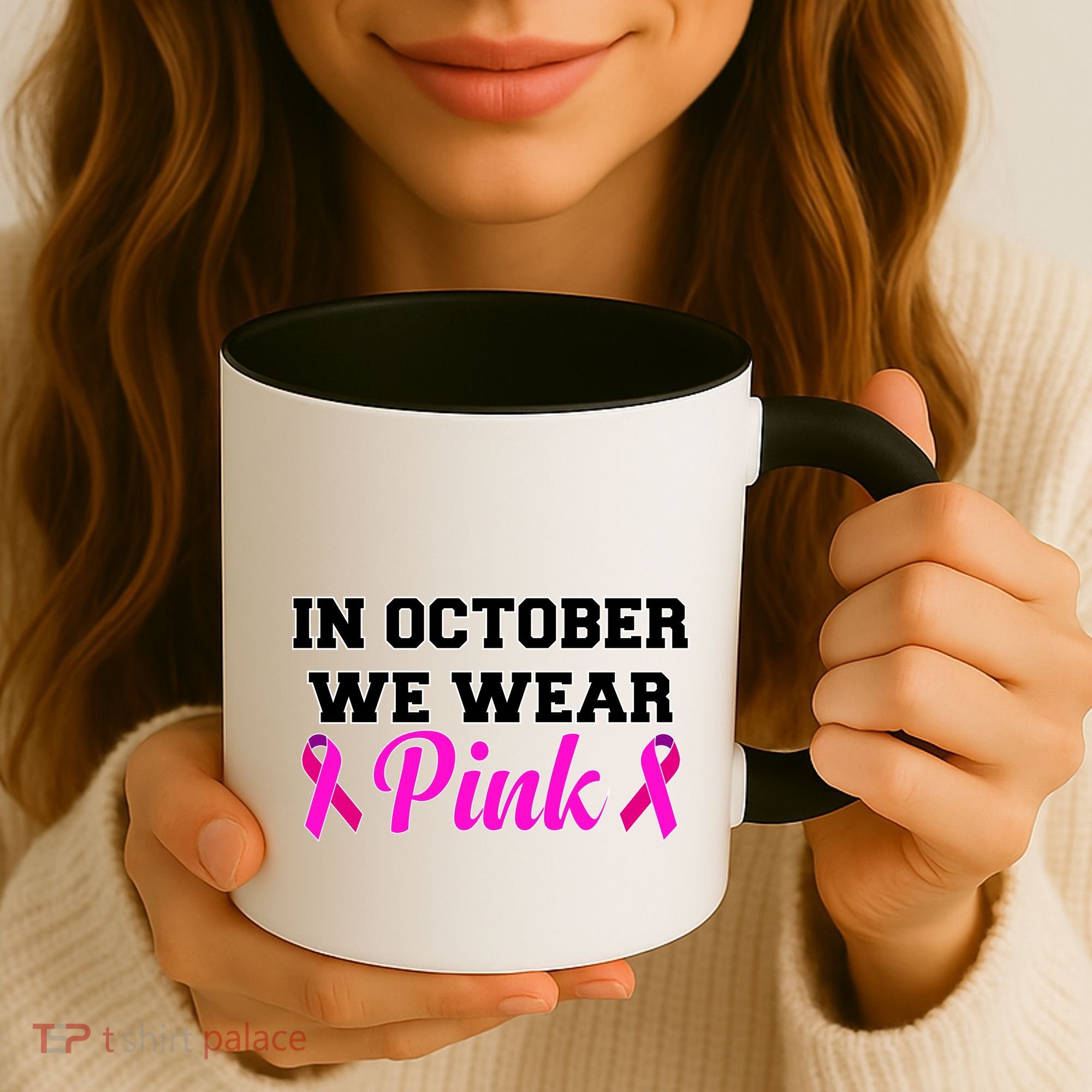 In October We Wear Pink Coffee Mug