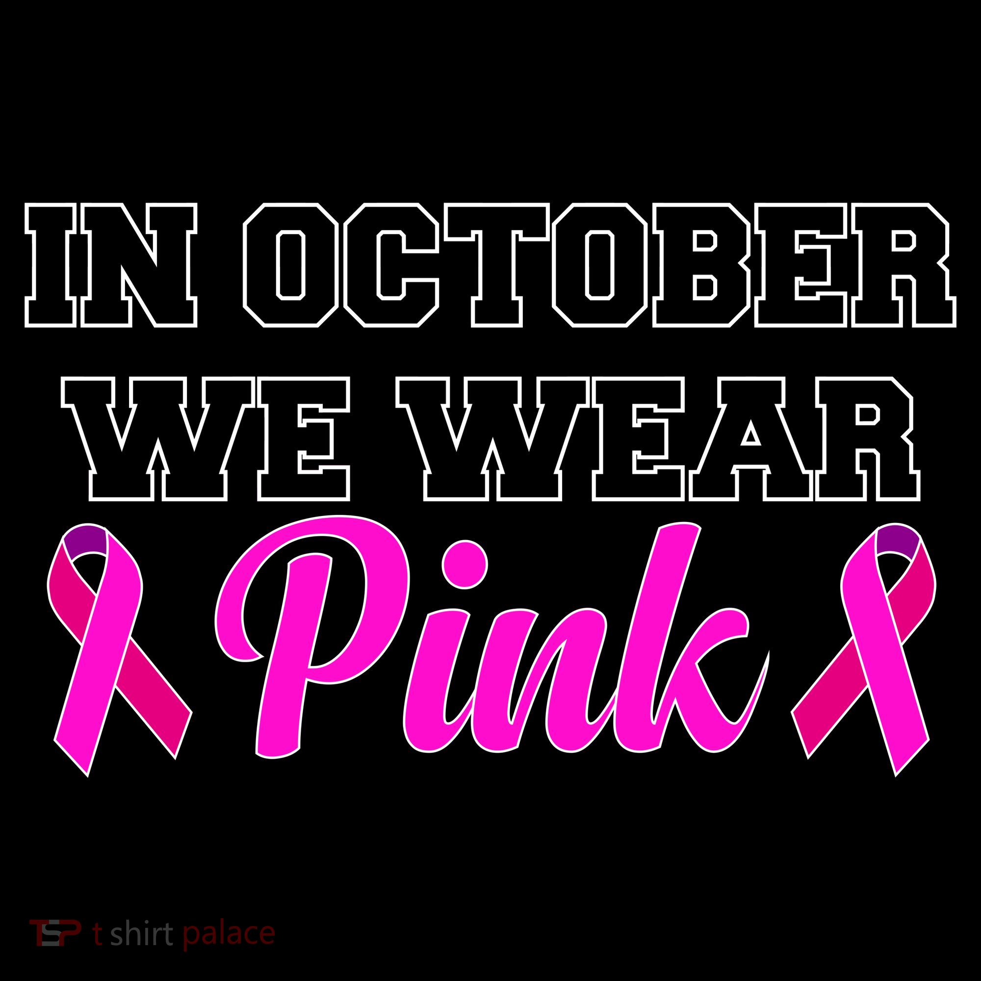 In October We Wear Pink Women's Hoodie