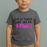 In October We Wear Pink Toddler T-Shirt thumb 2