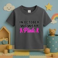 In October We Wear Pink Toddler T-Shirt thumb 3