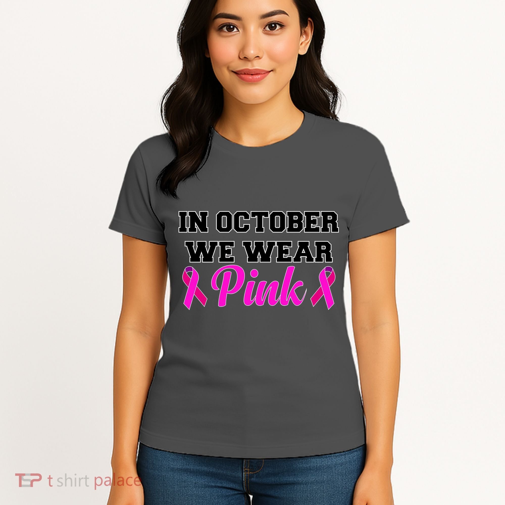 In October We Wear Pink Women's T-Shirt