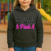 In October We Wear Pink Kids Hoodie thumb 3