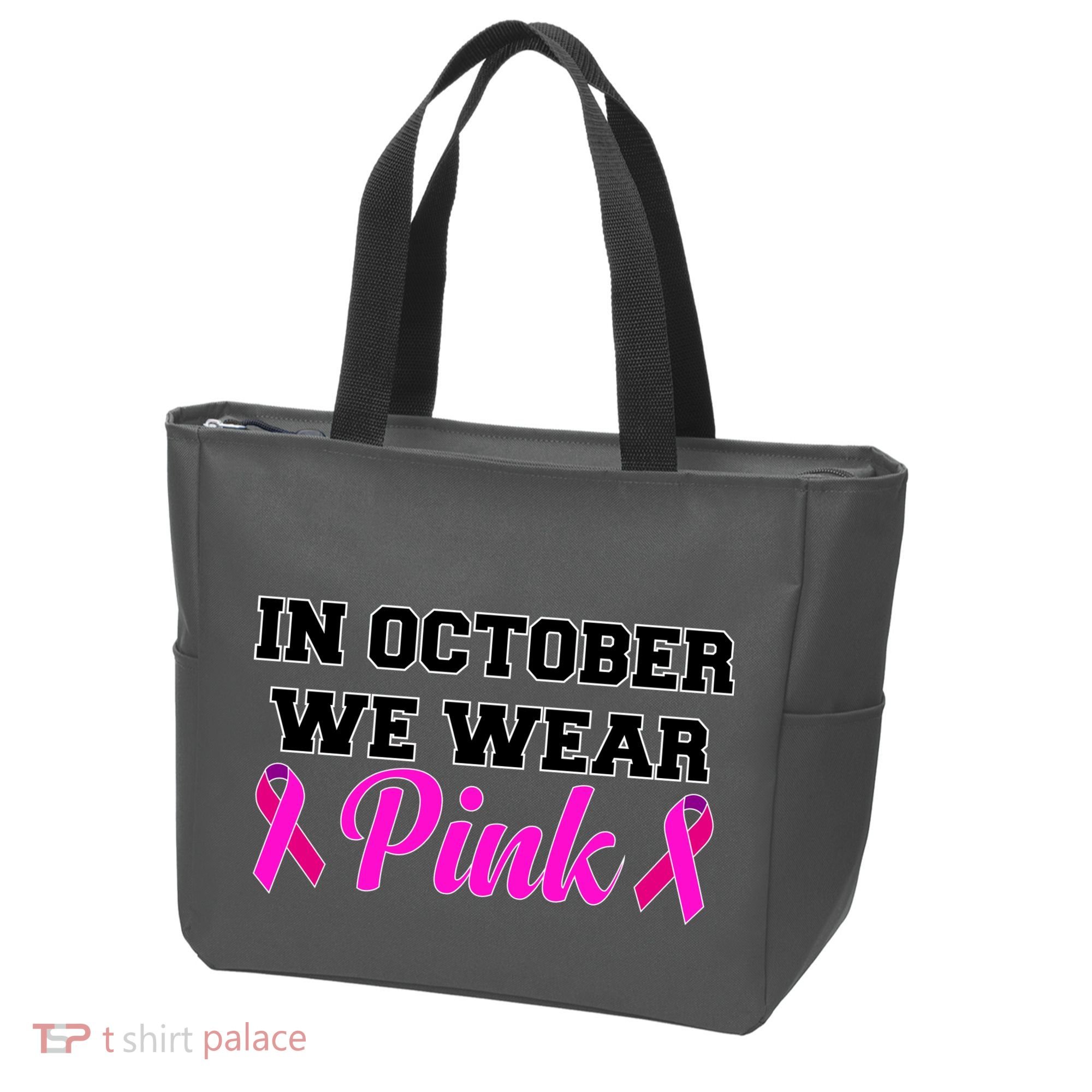 In October We Wear Pink Tote Bag