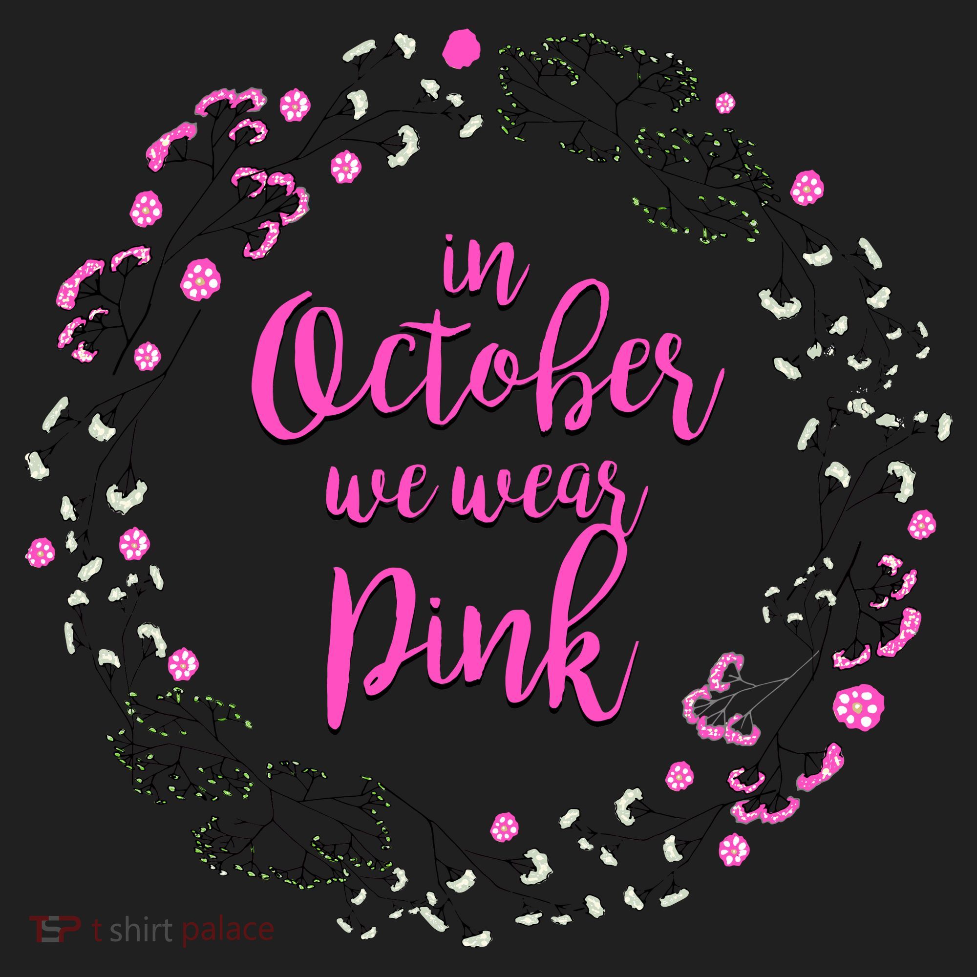 In October We Wear Pink Breast Cancer Beanie