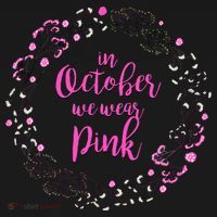 In October We Wear Pink Breast Cancer Women's Hoodie thumb 2