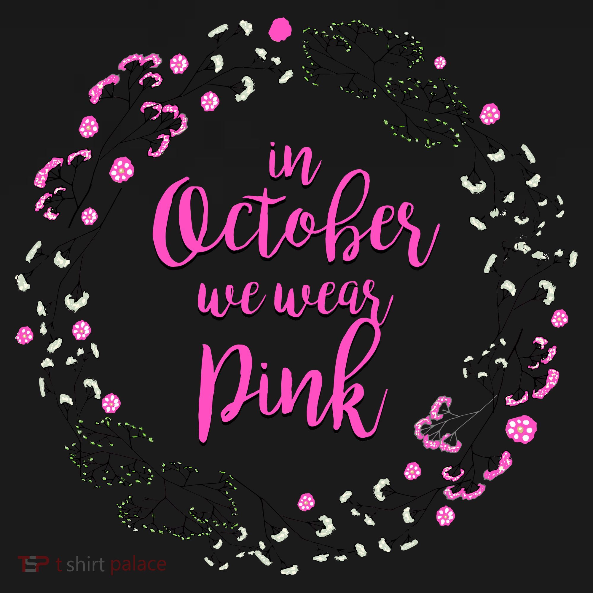 In October We Wear Pink Breast Cancer Women's Tank Top