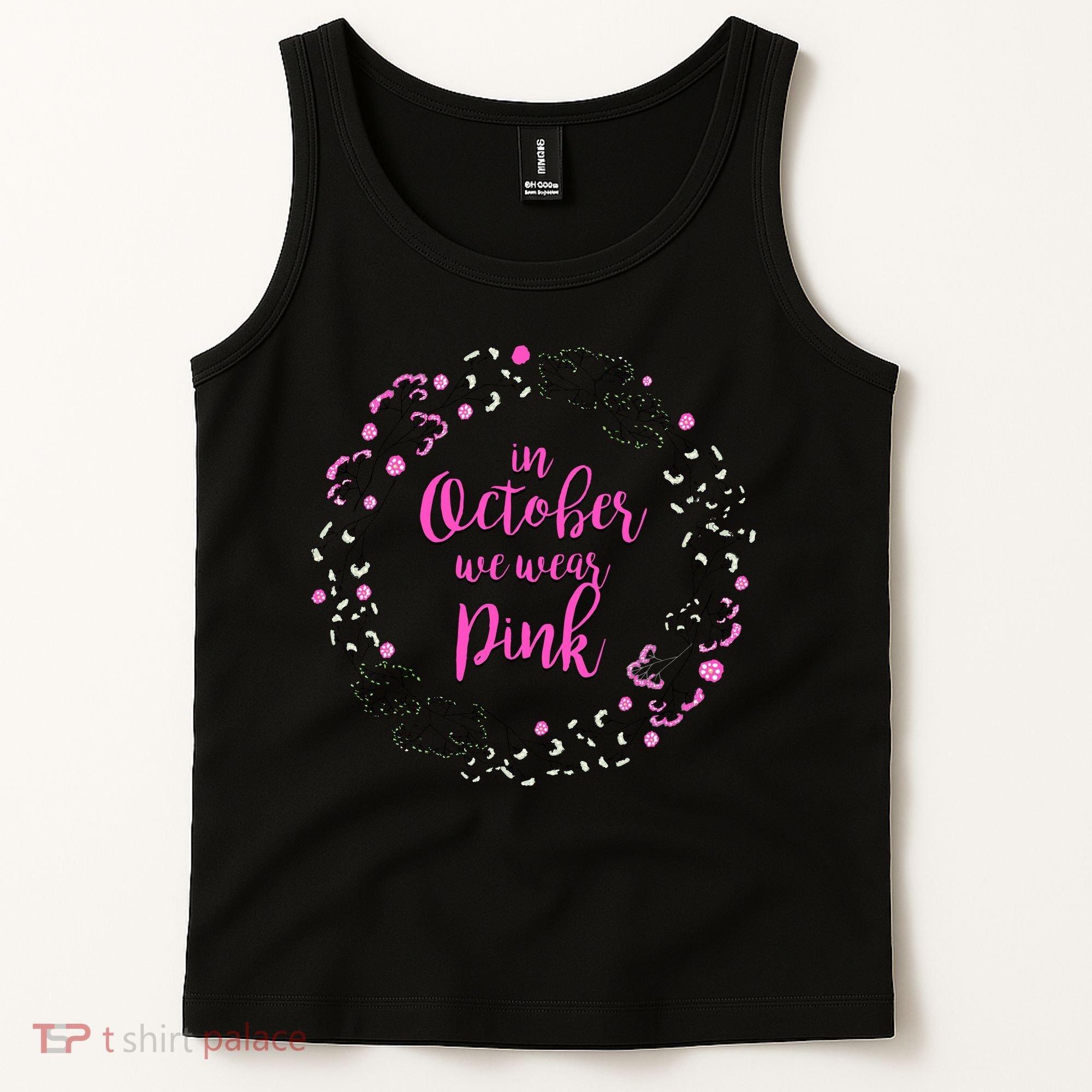 In October We Wear Pink Breast Cancer Tank Top