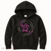 In October We Wear Pink Breast Cancer Kids Hoodie thumb 0