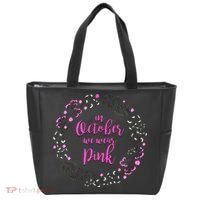 In October We Wear Pink Breast Cancer Tote Bag thumb 0