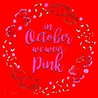 In October We Wear Pink Breast Cancer Santa Hat thumb 1
