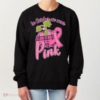 In October We Wear Pink Breast Cancer Autumn Pumpkin Women's Sweatshirt thumb 0