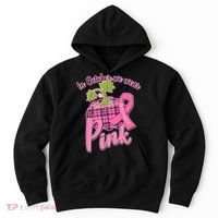 In October We Wear Pink Breast Cancer Autumn Pumpkin Hoodie thumb 0