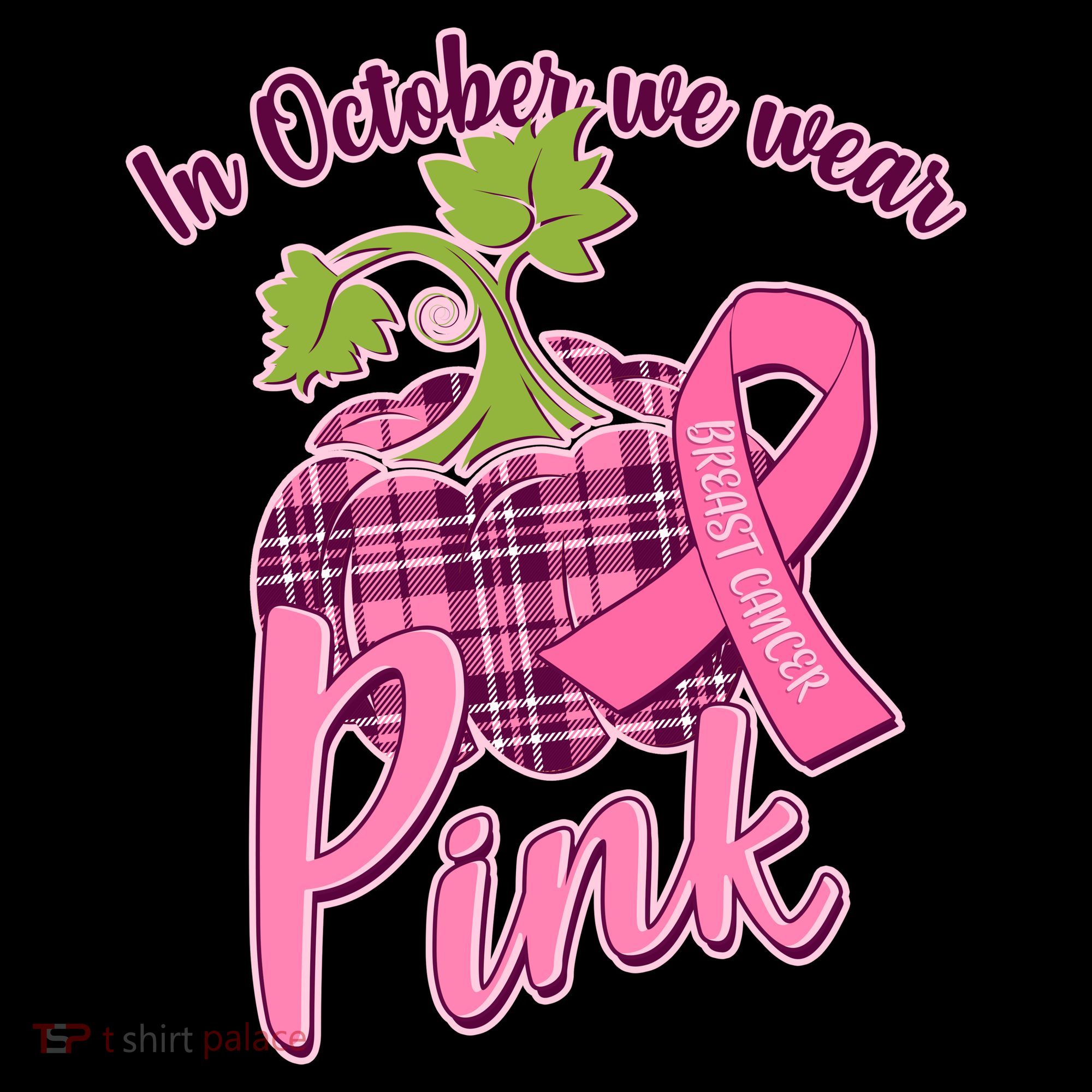 In October We Wear Pink Breast Cancer Autumn Pumpkin Coffee Mug